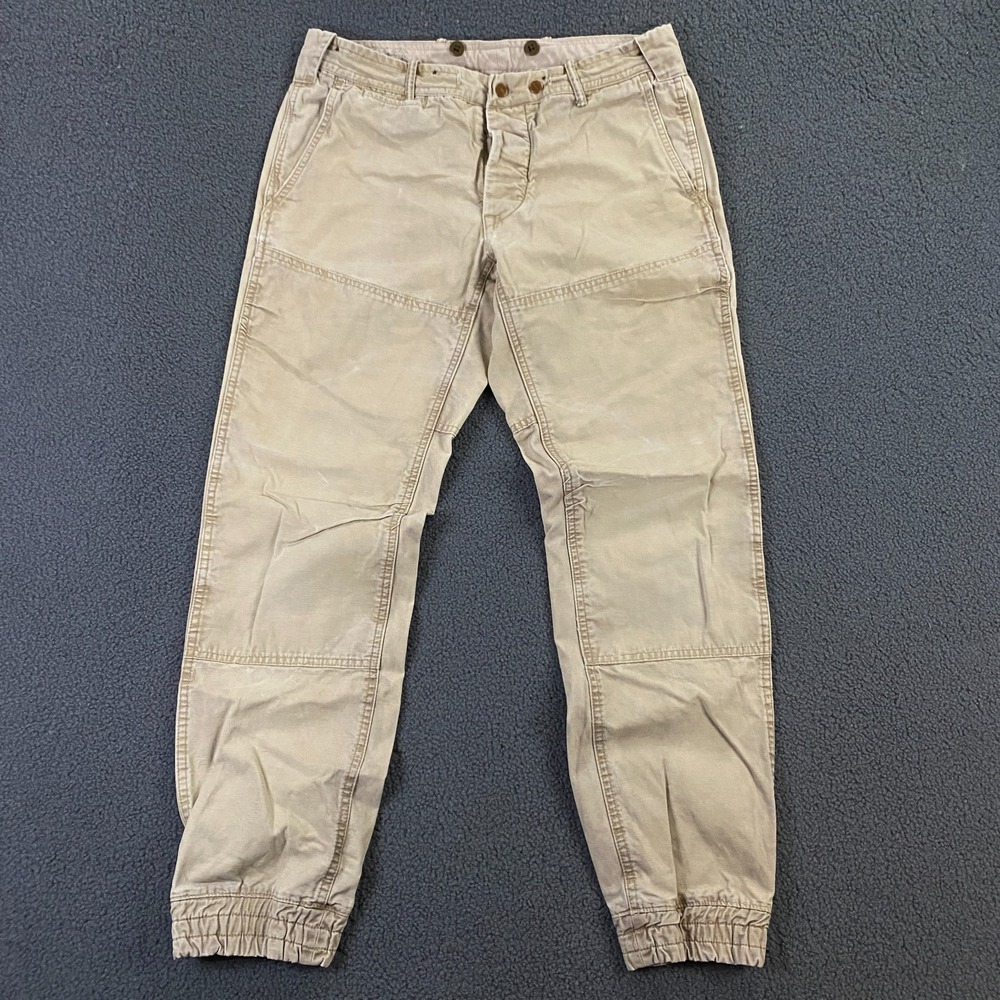 Polo Ralph Laure Guide Pants FITS 33x28 Double Knee Canvas Jogger Field Hunt